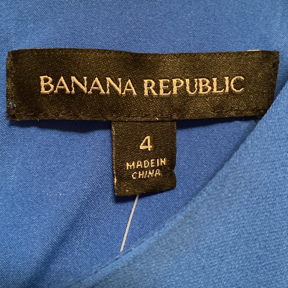 Brand New Banana Republic Blue Asymmetrical Sleeveless Dress… size 4 - Picture 5 of 7